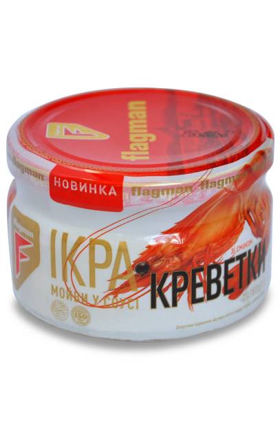 Икра мойвы в соусе со вкусом креветки 150 грамм 1